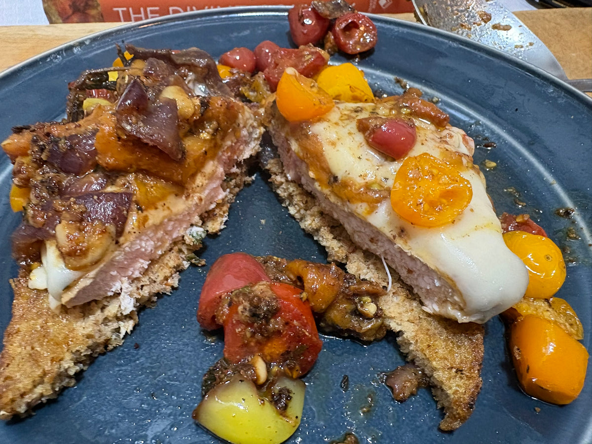 Open-Faced Pork Chop Sandwiches